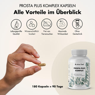 Gélules pour la prostate - Complexe Prosta Plus - Formule efficace à base de graines de citrouille et de palmier nain