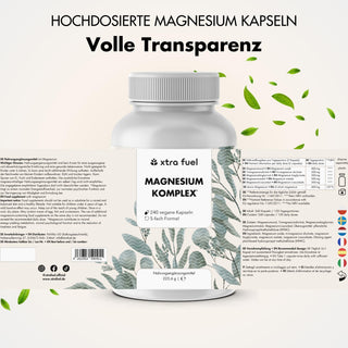 Complexe de magnésium* - formule quintuple avec 400 mg de magnésium élémentaire
