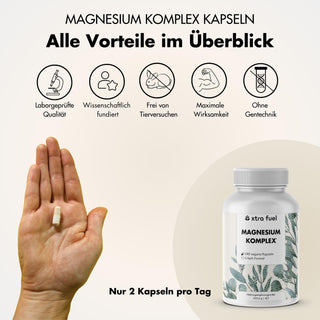 Complexe de magnésium* - formule quintuple avec 400 mg de magnésium élémentaire