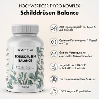 Thyroïde Balance - Thyro Complex - Formule efficace avec Kelp, Thym & Sélénium