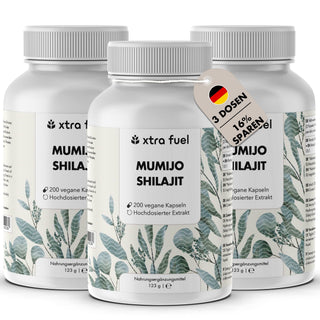 Gélules de Shilajit - 200x gélules Mumijo - gagnant rapport qualité-prix