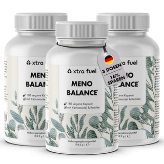 Gélules pour la ménopause - Meno Balance - Formule naturelle avec igname, trèfle rouge, valériane & fer