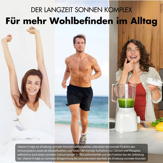 Vitamine D3 + K2 en comprimés - 20.000 U.I. + 200mcg - 100% pure & hautement dosée
