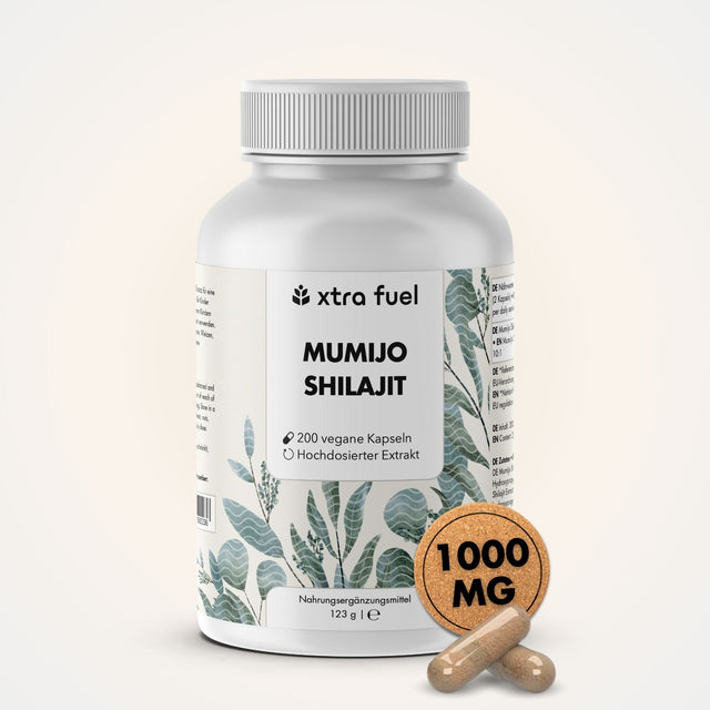 Gélules de shilajit avec >80% d'acide fulvique - Vainqueur du rapport qualité-prix - Original Himalaya Shilajit