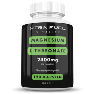 Magnesium L-Threonate Kapseln magnesiumlthreonate XTRA FUEL 1x Dose (120x Kapseln L Threonate)  