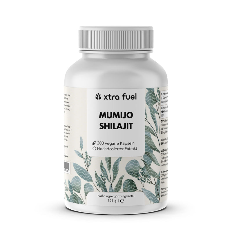 Gélules de Shilajit - 200x gélules Mumijo - gagnant rapport qualité-prix