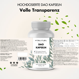Capsules DAO - Diamine Oxidase végétalienne de germes de pois - 300 000 HDU