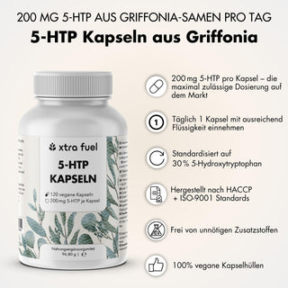 5-HTP 200 - 5-hydroxytryptophane - 30% d'extrait de Griffonia Simplicifolia
