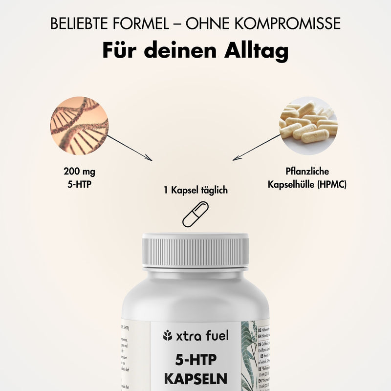 5-HTP 200 - 5-hydroxytryptophane - 30% d'extrait de Griffonia Simplicifolia