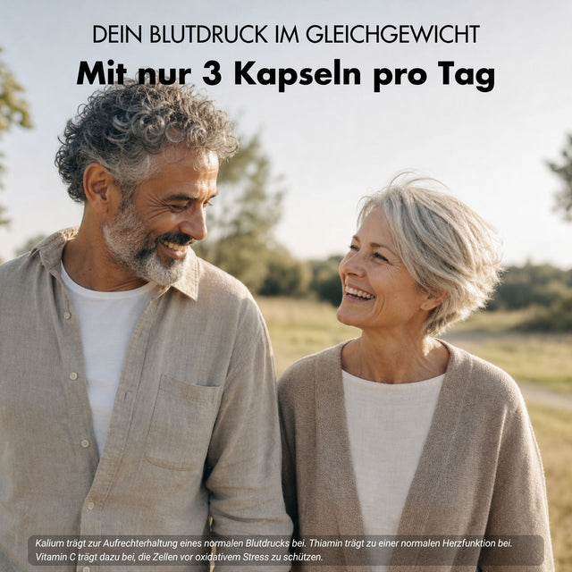 Gélules pour la tension artérielle* - OPC avec potassium, Q10, ail noir et vitamine C