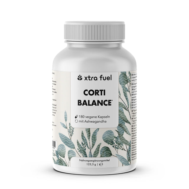 Cortisol Capsules* - Corti Balance* - mélange de nutriments avec Ashwagandha, Rhodiola & Vitamine B6