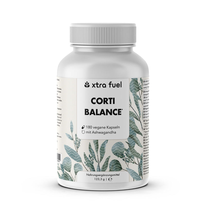 Cortisol Capsules* - Corti Balance* - mélange de nutriments avec Ashwagandha, Rhodiola & Vitamine B6