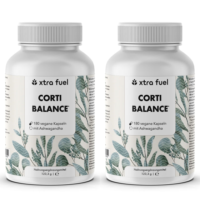Cortisol Capsules* - Corti Balance* - mélange de nutriments avec Ashwagandha, Rhodiola & Vitamine B6
