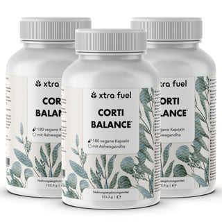 Cortisol Capsules* - Corti Balance* - mélange de nutriments avec Ashwagandha, Rhodiola & Vitamine B6