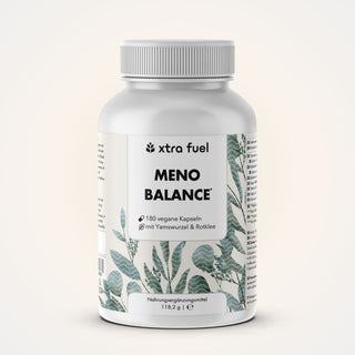 Gélules pour la ménopause - Meno Balance - Formule naturelle avec igname, trèfle rouge, valériane & fer