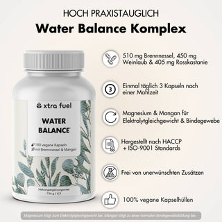 Water Balance - Complexe de nutriments 5 en 1 pour un équilibre électrolytique & des jambes légères*.