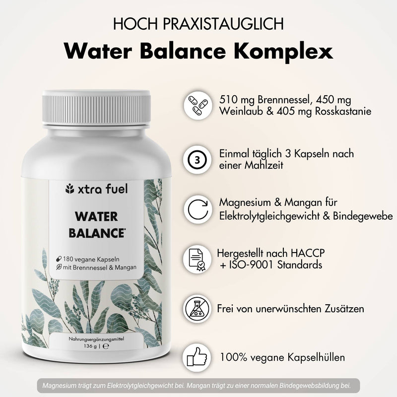 Water Balance - Complexe de nutriments 5 en 1 pour un équilibre électrolytique & des jambes légères*.