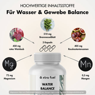 Water Balance - Complexe de nutriments 5 en 1 pour un équilibre électrolytique & des jambes légères*.