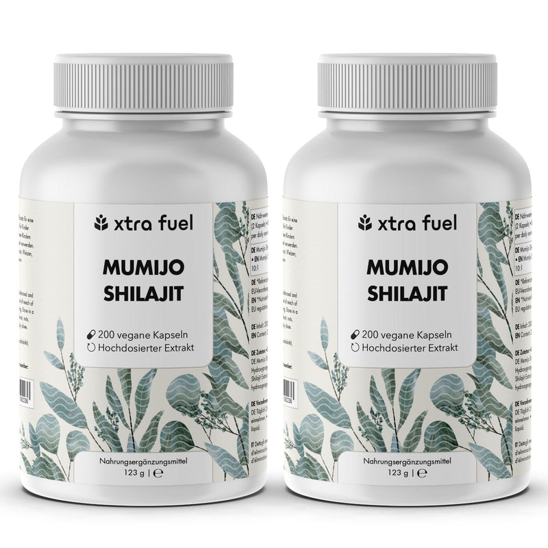 Gélules de Shilajit - 200x gélules Mumijo - gagnant rapport qualité-prix