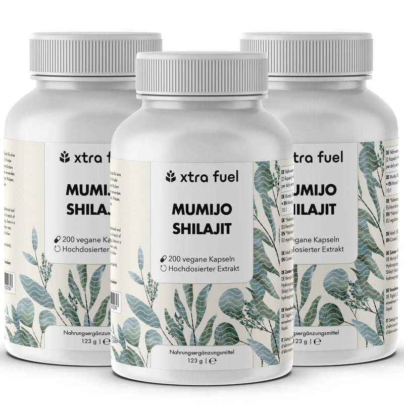 Gélules de Shilajit - 200x gélules Mumijo - gagnant rapport qualité-prix