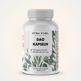 Gélules de DAO DiAminOxidase - Source végétalienne de pousses de pois avec 300.000 HDU par jour