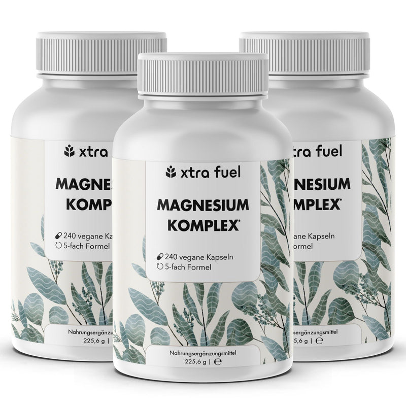 Complexe de magnésium* - formule quintuple avec 400 mg de magnésium élémentaire