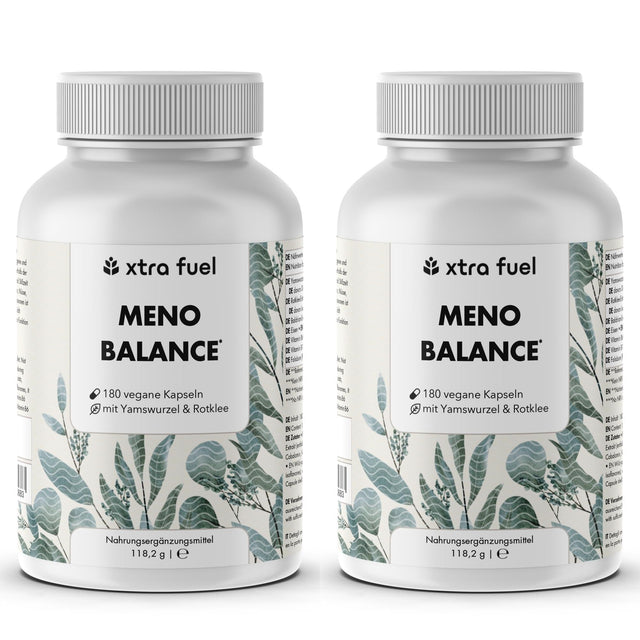 Gélules pour la ménopause - Meno Balance - Formule naturelle avec igname, trèfle rouge, valériane & fer