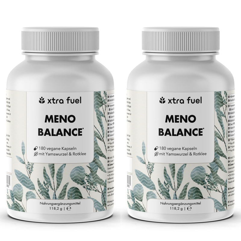 Gélules pour la ménopause - Meno Balance - Formule naturelle avec igname, trèfle rouge, valériane & fer
