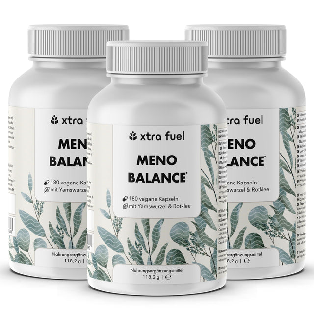Gélules pour la ménopause - Meno Balance - Formule naturelle avec igname, trèfle rouge, valériane & fer