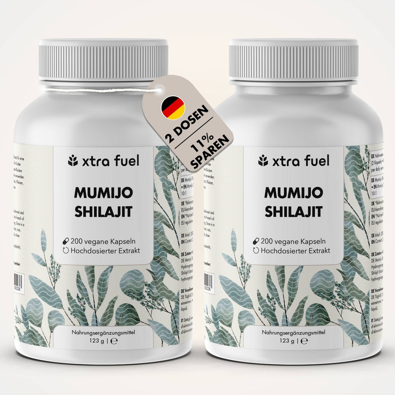 Gélules de shilajit avec >80% d'acide fulvique - Vainqueur du rapport qualité-prix - Original Himalaya Shilajit